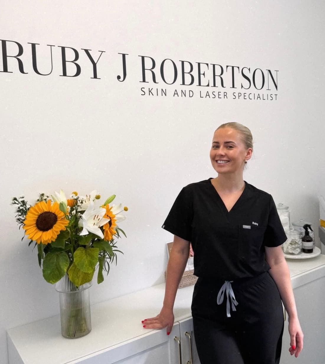 Ruby J Robertson in her skin and laser clinic